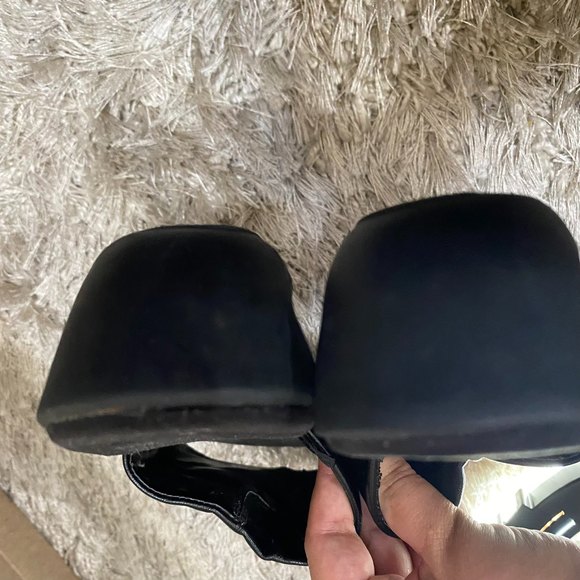 Y2K chunky black slip on sandals - Picture 4 of 5